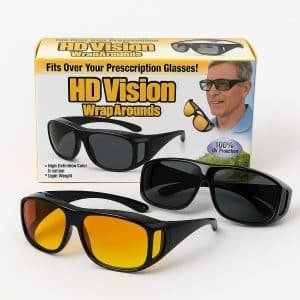 Day & Night Vision Fit-Over Sunglasses (2-in-1 Set)